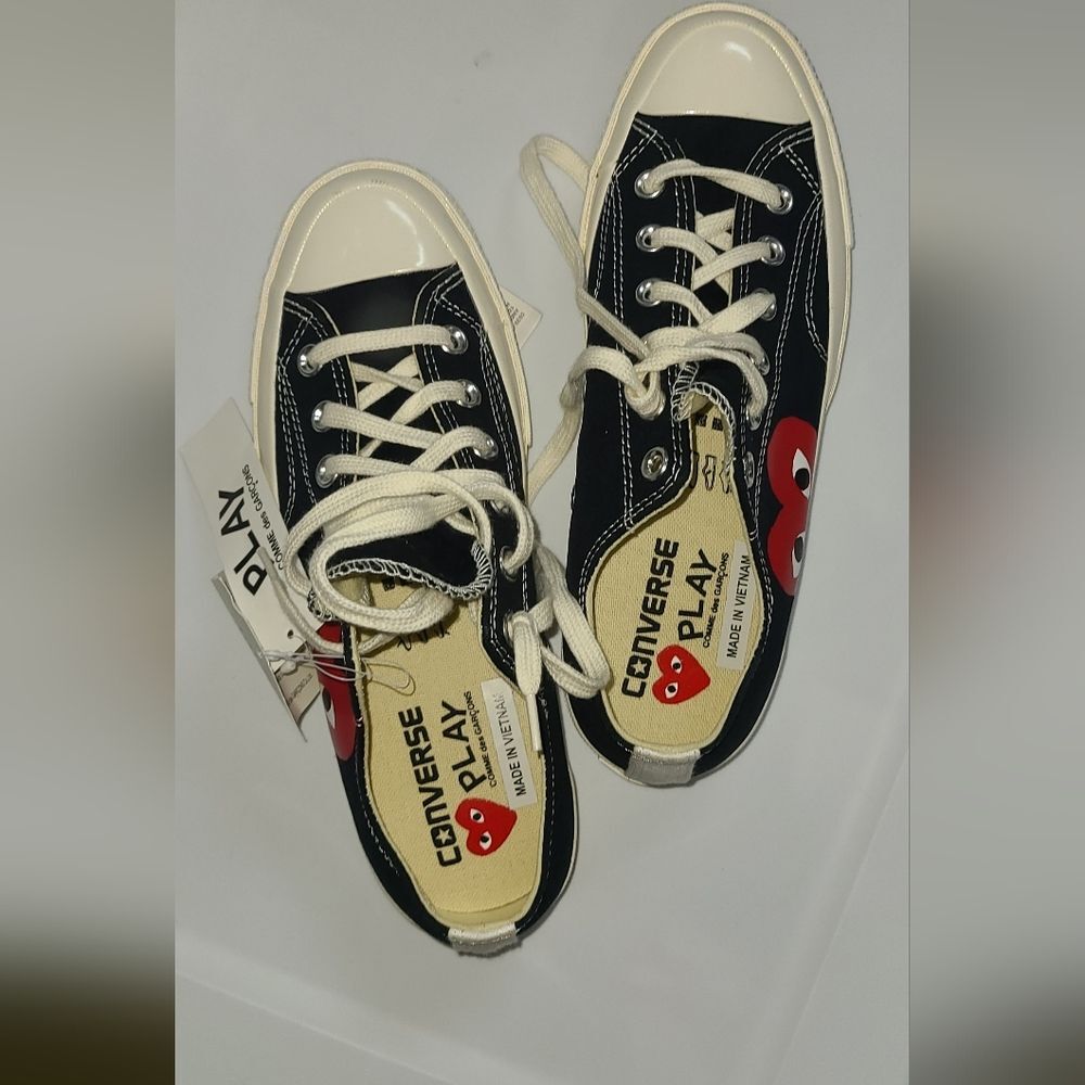 NEW Converse Comme Des Garcons PLAY Chuck Taylor Sneakers Men 7 Women 8.5 Unisex - Picture 3 of 11
